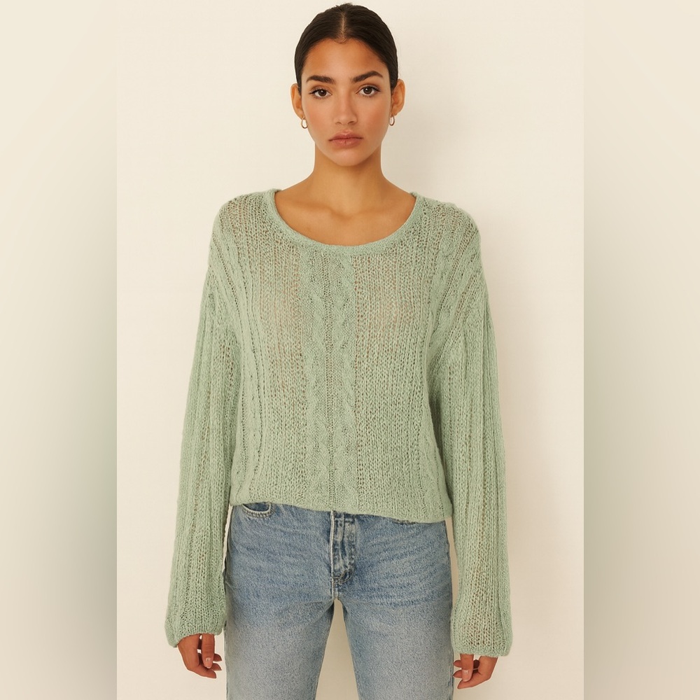 Free People Wool Alpaca Blend Sweater